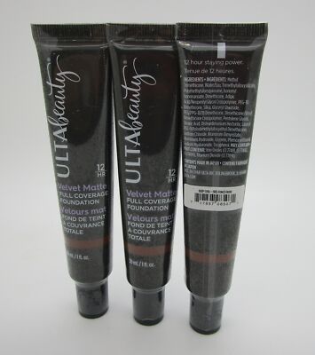 Ulta Beauty DEEP COOL Velvet Matte Full Coverage Foundation PLEASE READ