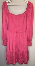 BB Dakota by Steve Madden Raspberry Let's Go Crazy Dress - Size Medium