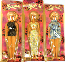 Betina Doll 11" Tall, New Lot of 3 Dolls 