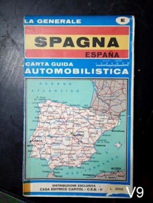 SPANIEN - Aufl. capitol C.E.B. Straßenkarte Grundrisskarte V9