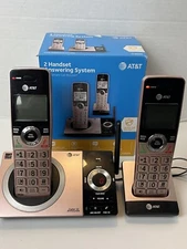📞AT&T CL82229 2 Handset Answering System Call Blocker Rose Gold 1 Day Ship!👍