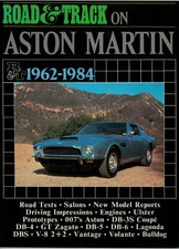 Road & Track on ASTON MARTIN 1962-1984 - Brooklands - Recensioni - Ottime condizioni