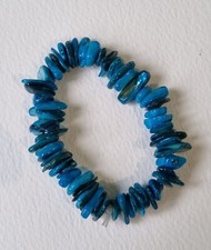 Shell chip beads, Elasticated Bracelet, 7 Colours, Birthday, Summer, Holiday