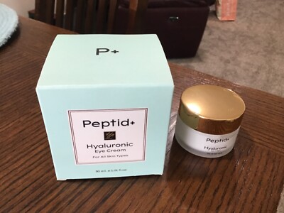 PEPTID+ HYALURONIC  EYE CREAM ALL SKIN TYPES 1.01 OZ NEW FREE SHIP!