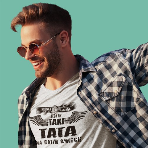 Camiseta polaca Jedyny Taki Ojciec Tata Koszulka Prezent na Dzien Ojca Polska PL - Imagen 8 de 15