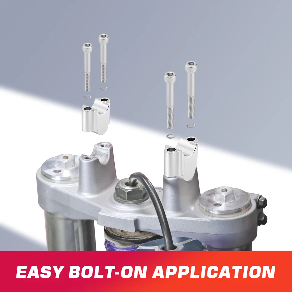 CNC Billet 30mm 7/8" Handlebar Bar Risers for Honda XR650L 1993-2009 & 2012-2021 - Image 3 of 4