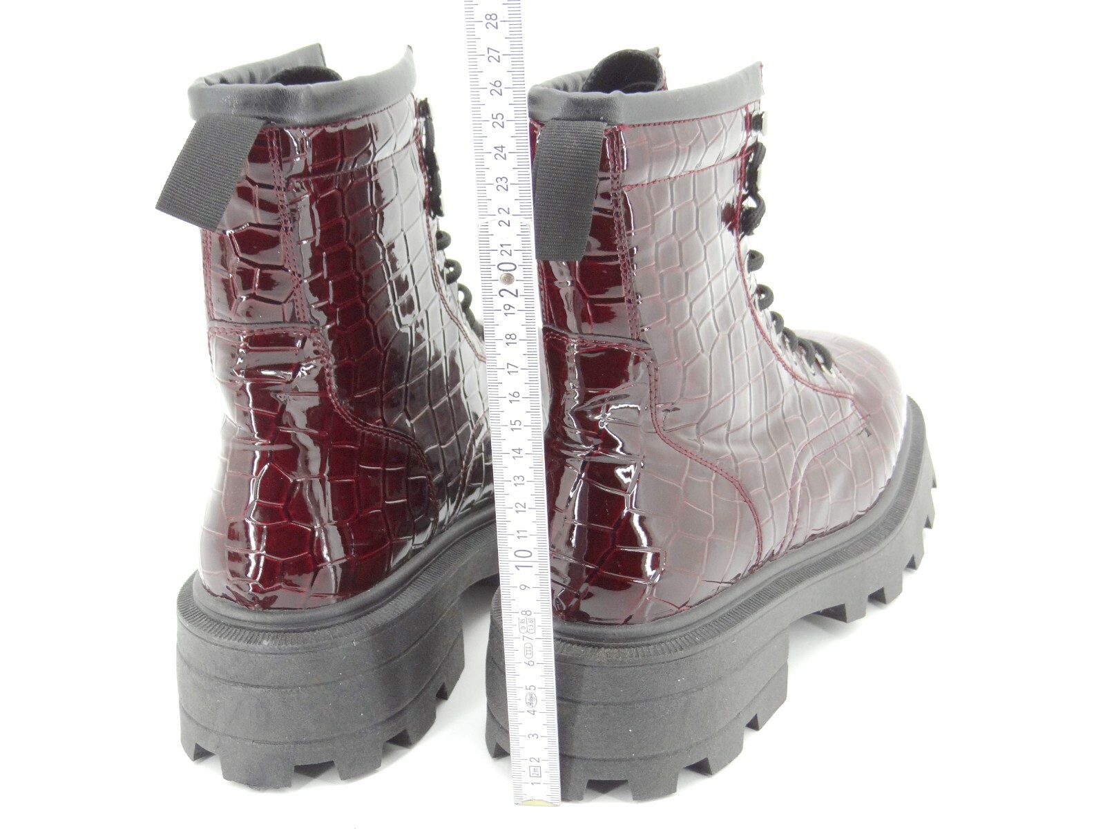 Topshop Bae Women's Shoes Boots Ankle Boots Crocodile Effect Size: 41 image 9