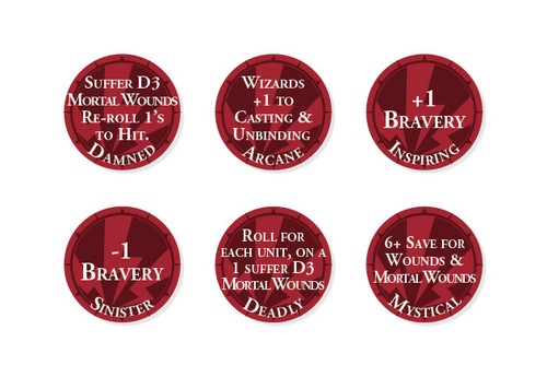 2a Edición Marcadores de Terreno Misterioso Fichas Warhammer Age of Sigmar GW AOS 2 - Imagen 1 de 15