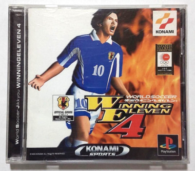 PS1 PlayStation 1 Winning Eleven 4 Japanese Games With Box Tested