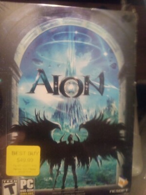AION DVD-ROM PC GAME 2 Disc Set W/ STEELBOOK CASE