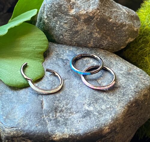 1pc Opal Outer Edge Hinged Segment Ring Septum Orbital Helix Ear Cartilage - 第 25/36 張圖片