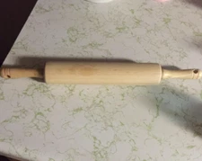 Classic Wood Rolling Pin BAKING DOUGH ROLLER Mainstays Durable Non Stick Pastry