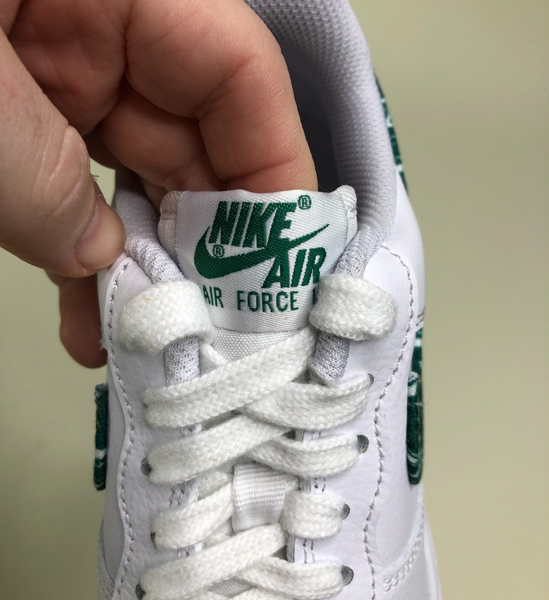 Nike Air Force 1 Low '07 White Green Paisley Shoes Women's