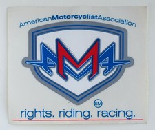 AMA American Motorcyclist Association RIGHTS. RIDING. RACING. Decal Sticker