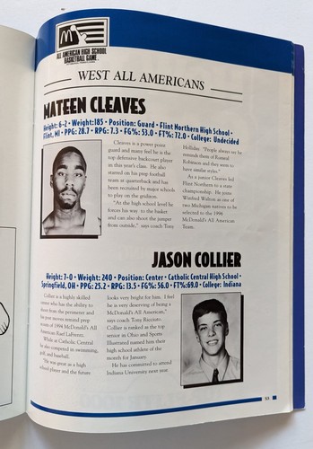1996 McDonalds All American High School Game Program Kobe Bryant - Picture 10 of 14