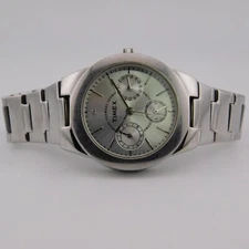 Timex T2N972 St. Steel Case Quartz Analog Women's Watch Sz. 6 3/4" New Battery