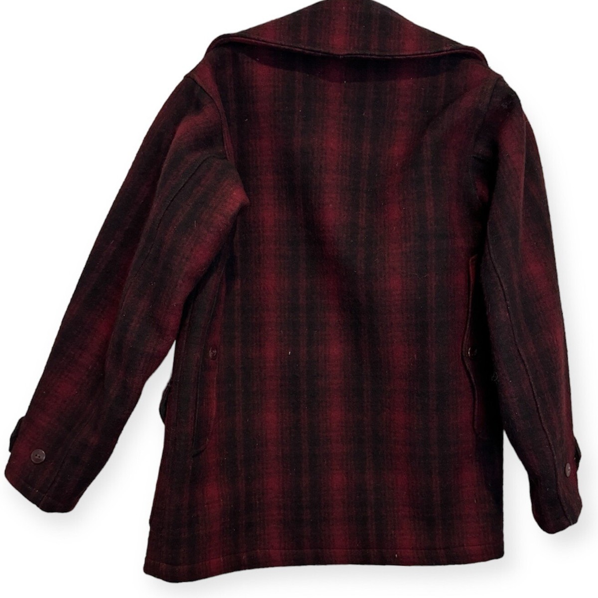 Vintage 1930s WOOLRICH (USA) Plaid Wool Sport Jacket Pea Vintage 1930s WOOLRICH (USA) Plaid Wool Sport Jacket Pea