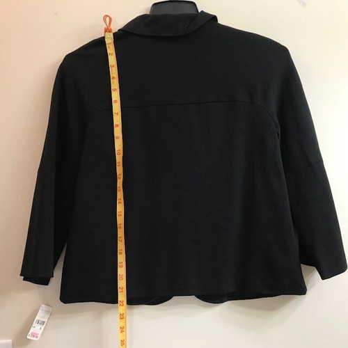 Talbots Collection NWT Black Short Classy Jacket, Sz 8, Italian Fabric, Lined - Picture 3 of 9