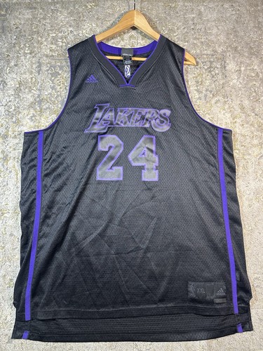 Vintage Y2K Adidas Kobe Bryant Lakers Jersey 24 Blackout Limited Edition XXL +2