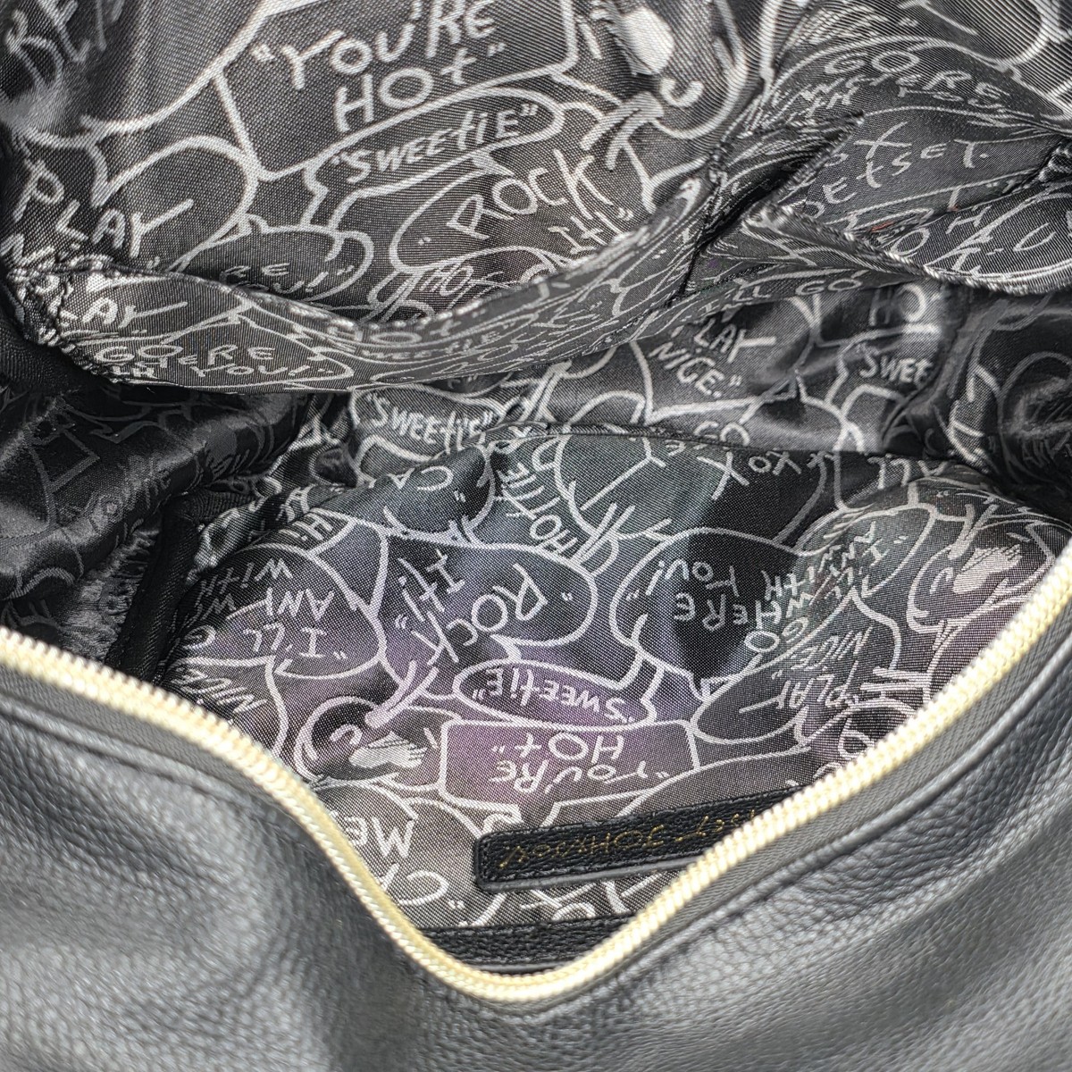 Betsey Johnson Pink Quilted Cat Face Backpack with Black & White Stripes Betsey Johnson Mini Backpack Cat Face Pink Quilted Black  main image 2