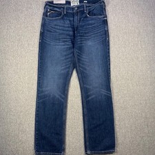 Jeans Ariat M1 vintage gamba dritta uomo 38x34 lavaggio scuro western denim nuovo con etichetta