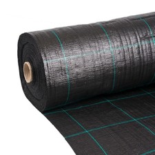 Bodengewebe Abdeckvlies Unkrautvlies 2 x 1 m PP Schwarz UV-stabil