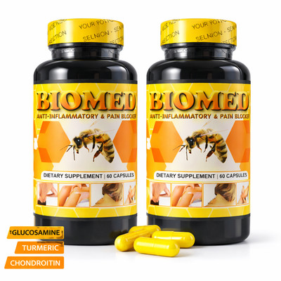 BioMed Anti-Inflammatory Pain Relief Joint Support Glucosamine Turmeric 120 Caps