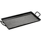 Lodge Seasoned Carbon Steel Griddle Lightweight Dual Handle Flat Top Cooking