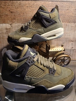 Jordan 4 Retro SE Craft Medium Olive (GS) Size 3.5Y Brand NEW  