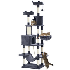 81 Cat Tree w/ Cat Scratching Posts for Large...