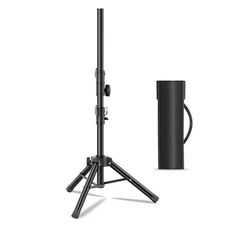 Small Speaker Stands, Lightweight 35mm Compatible Insert, Adjustable Height f...