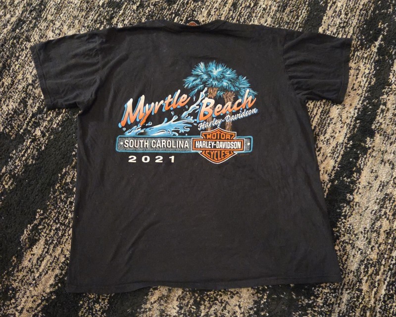 Harley-Davidson Myrtle Beach South Carolina Graphic 2021 T-Shirt Size Men's XL
