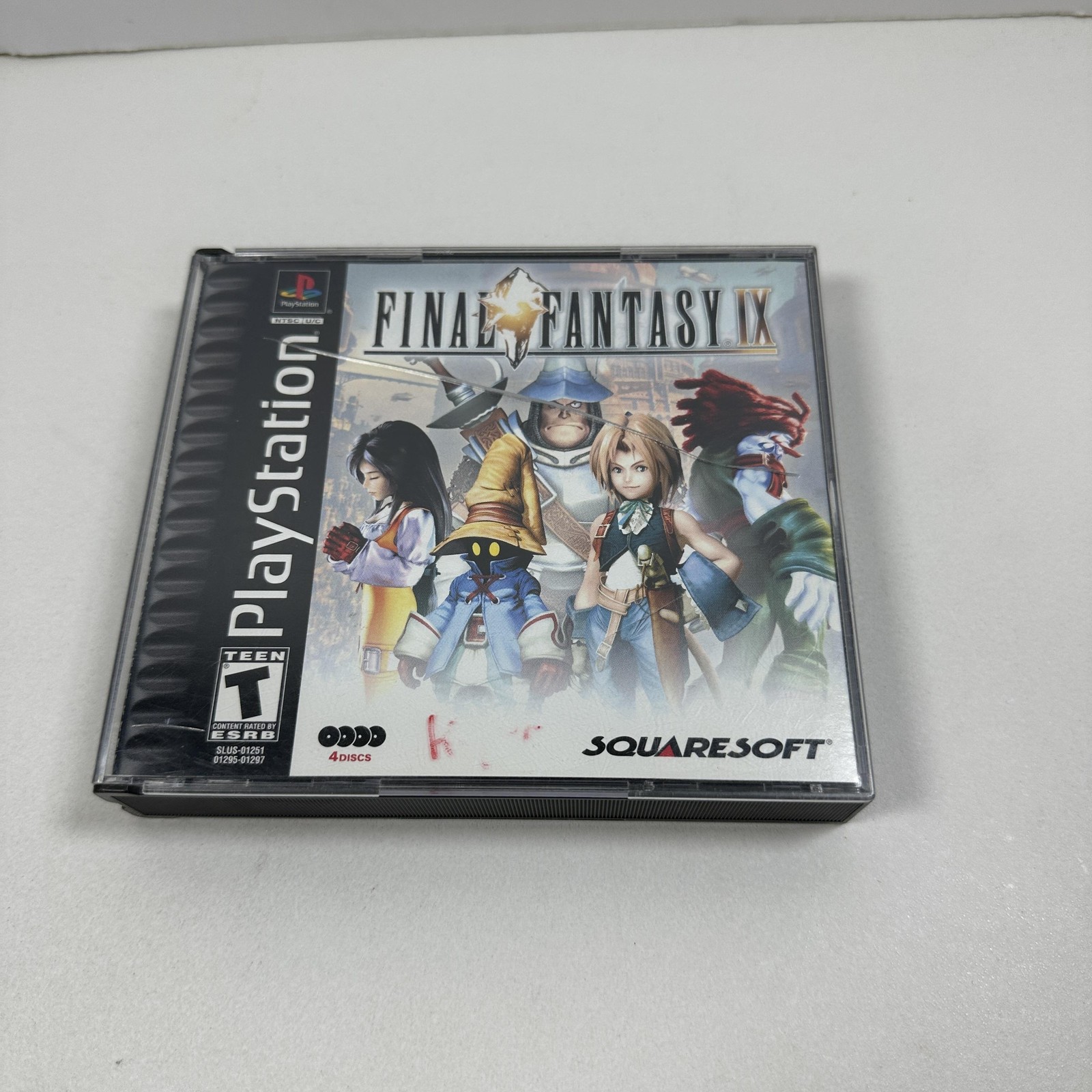 Vintage Final Fantasy IX Sony PlayStation 1 PS1 4 Disc RPG Game No Manual