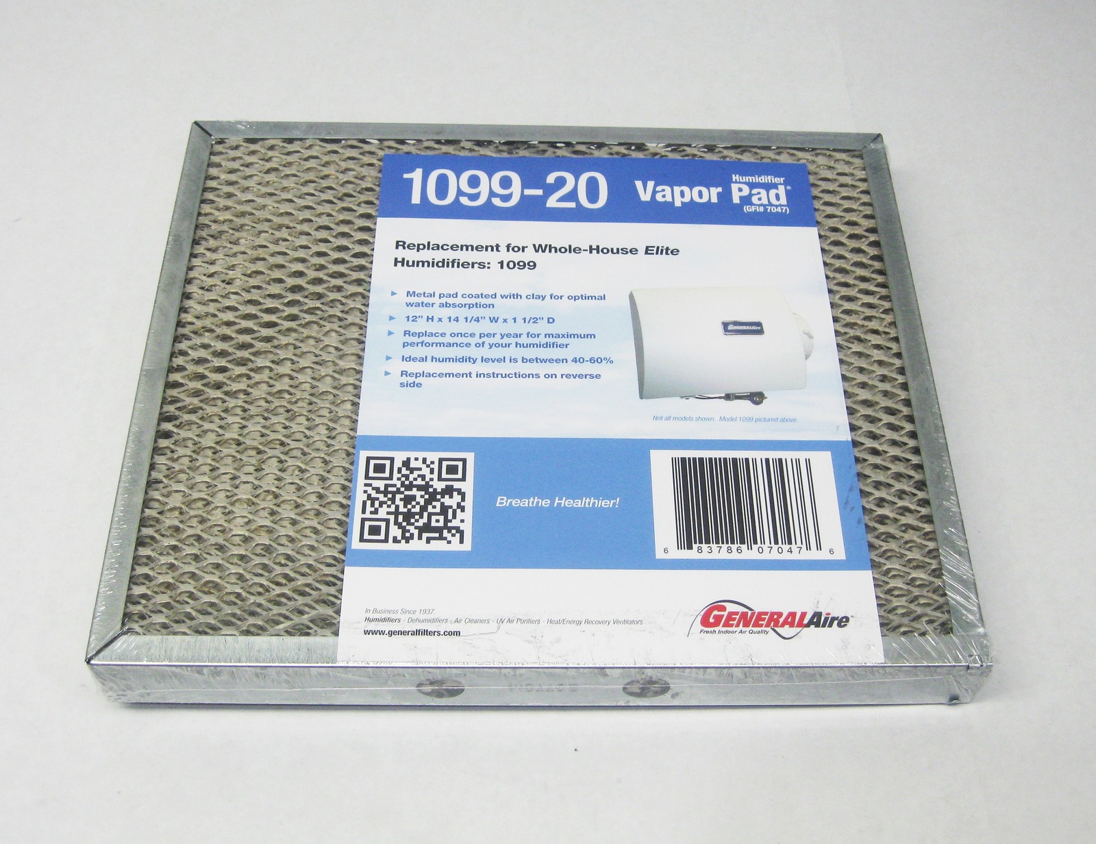 OEM GeneralAire 1099-20 Water Pad Media Filter for 1099 Elit