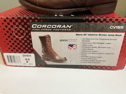 Corcoran Men’s Size 9.0 D Historic Brown Jump Boot #CV1511. 10 IN. - Picture 14 of 15