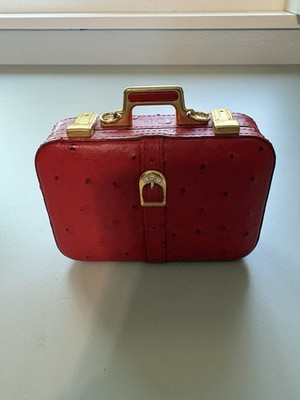 Walter Genuin Small Makeup Case Mirrors Vanity Jewelry Glam Made in Italy VTG