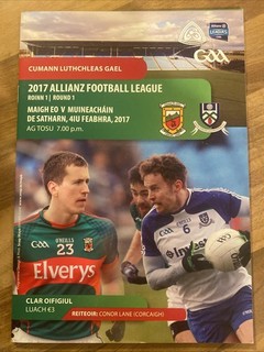 gaa programmes 2017 National League Mayo V Monaghan