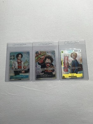 Luffy Ace Sabo Raw Nm P-075 | Saikyo Jump May 2024 Promo | Japanisch | One Piece