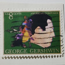 1973 US Postage Stamp Scott #1484 8c George Gershwin American Composer Used