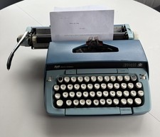 Vintage SCM Smith Corona Galaxie Twelve Portable Manual Typewriter No Case thumbnail