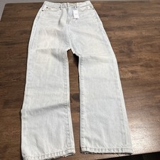 Outerknown Sea Jeans Women  s The Strand Straight 23 NWT Light Blue Denim NEW