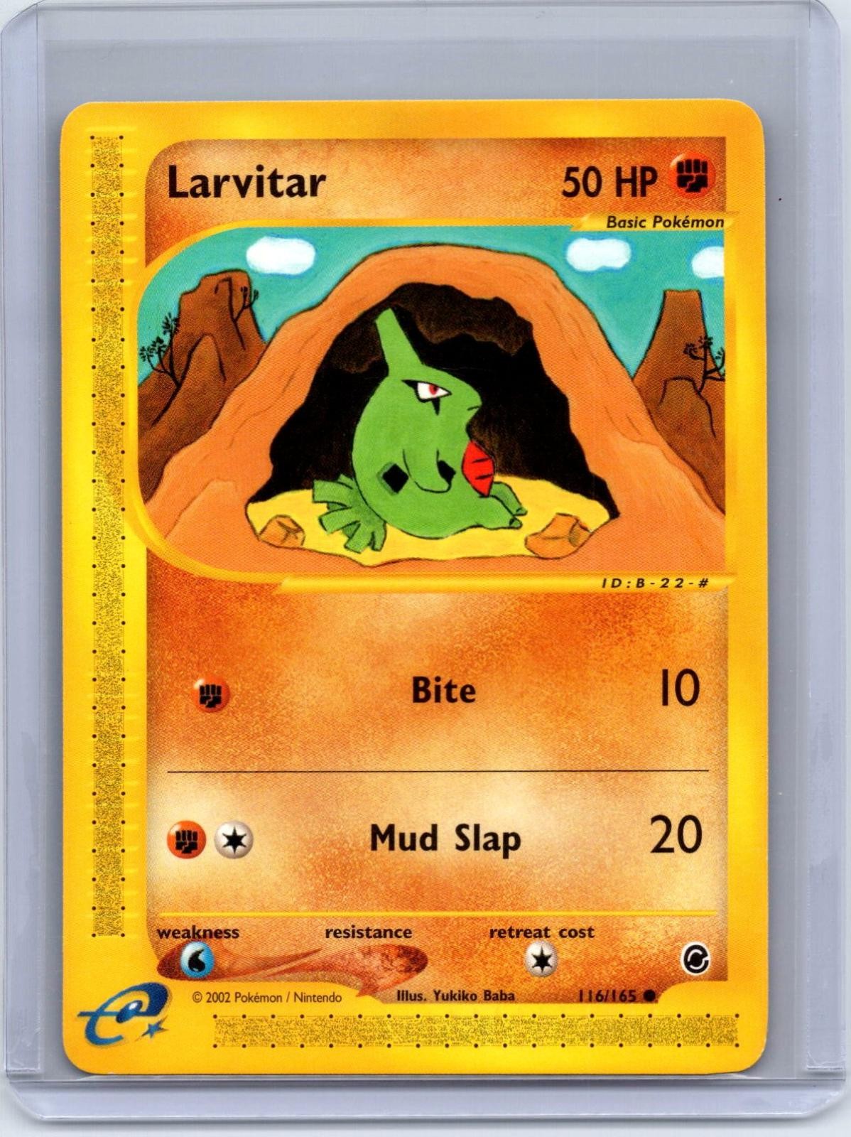 Larvitar 116/165 Common Expedition Base Set Pokemon Near Mint
