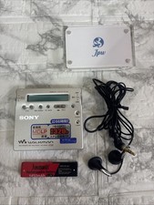 Sony MZ-R900 Portable MiniDisc Recorder Walkman MDLP Blue Silver Japan
