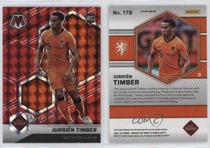 2021-22 Panini Mosaic FIFA Road to World Cup Red Prizm Jurrien Timber #178