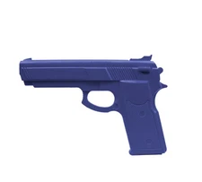 Rubber Gun Martial Arts Training Police Self Defense Plastic Yellow Black Pistol