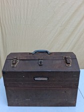Vintage Craftsman 6536 Tombstone Metal Tool Box Cantilever Roof Trays Vintage Craftsman 6536 Tombstone Metal Tool Box Cantilever Roof Trays