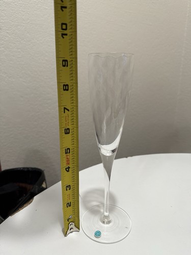 TIFFANY & CO Champagne Flute - Classic Optic Design - 9 1/4" - Discontinued - Picture 8 of 9