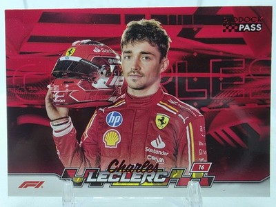 2024 Topps F1 Paddock Pass Charles Leclerc Closeups Red Foil #53
