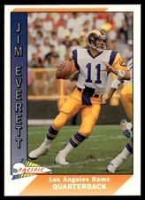 1991 Pacific Jim Everett Los Angeles Rams #250