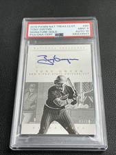 2015 Panini National Treasures signature Gold Tony Gwynn /10 PSA 9 AUTO 10
